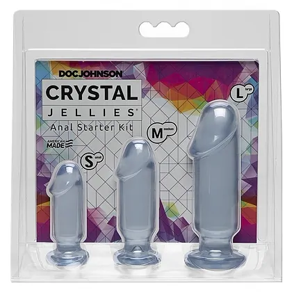 Set Anal Plug Crystal Jellies Transparent