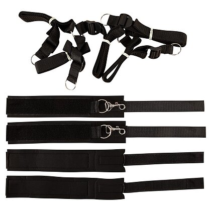 Set Cătușe Fetish Wraparound Mattress Negru