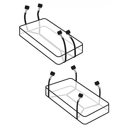Set Cătușe Fetish Wraparound Mattress Negru