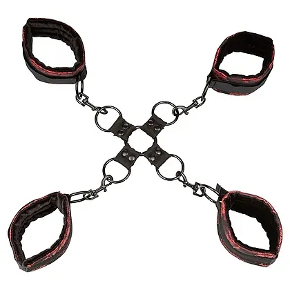 Set Cătușe Scandal Mâini Și Picioare Negru