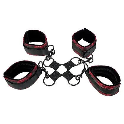 Set Cătușe Scandal Mâini Și Picioare Negru