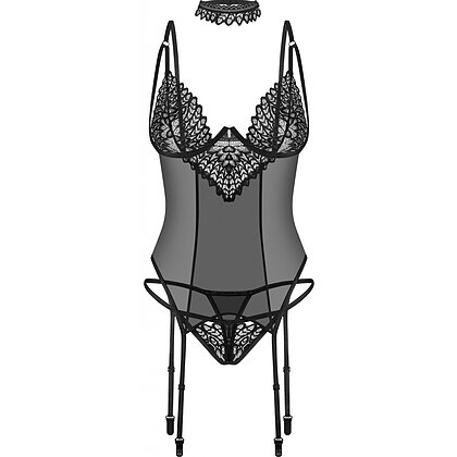 Set Corset Obsessive Donarella Negru XL-2XL