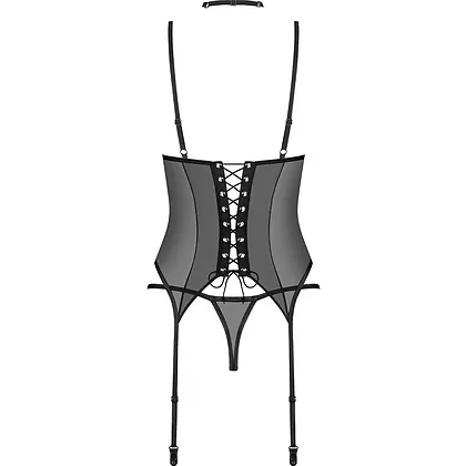 Set Corset Obsessive Donarella Negru XS-S