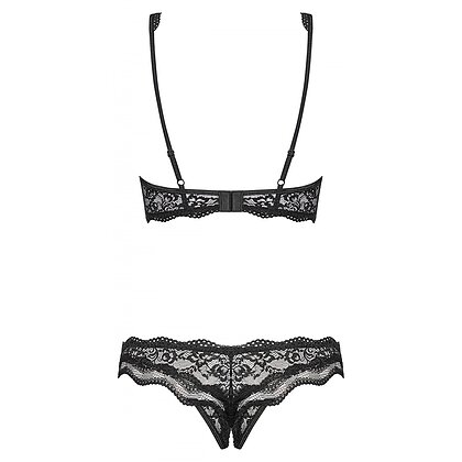 Set Decupat Obsessive Luvae Negru S-M
