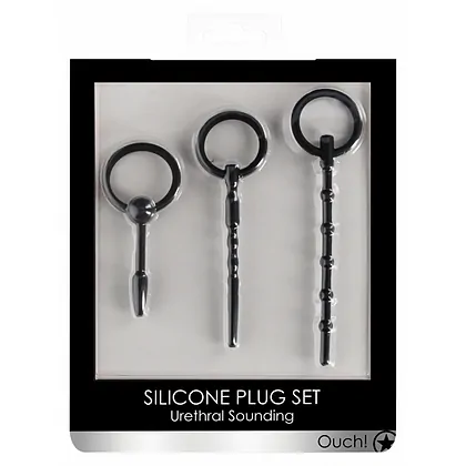 Set Dilatatoare Urethral Sounding Plug Negru