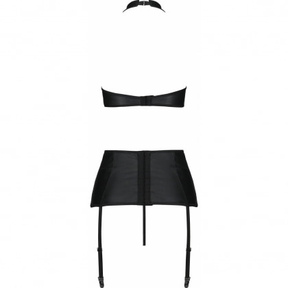 Set Din Piele Passion Nancy Negru S-M