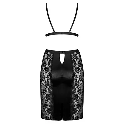 Set Fustă Și Sutien Obsessive Blăniță Negru S-M