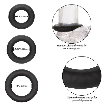 Set Inele Link Up Ultra Soft Supreme Negru