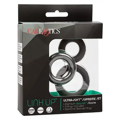 Set Inele Link Up Ultra Soft Supreme Negru