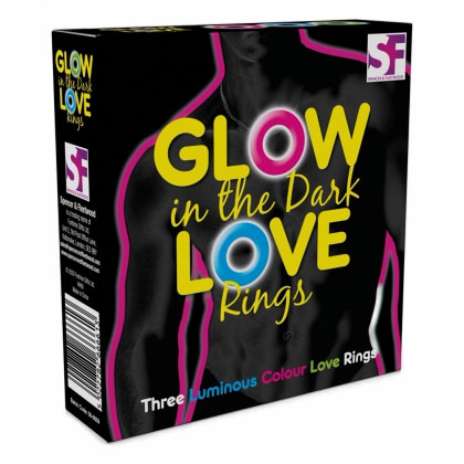 Set Inele Love Glow In The Dark Multicolor