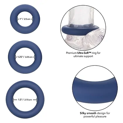 Set Inele Penis Link Up Ultra Soft Elite Albastru