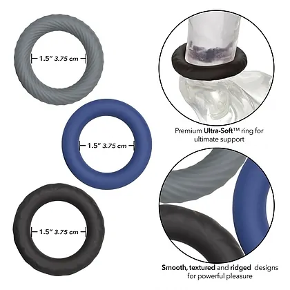 Set Inele Penis Link Up Ultra-Soft Extreme Multicolor