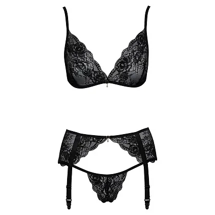Set Kissable Midnight Fever Negru L-XL