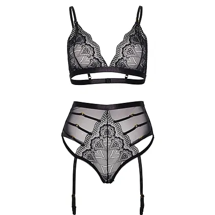 Set Leg Avenue Ariella Lace Negru M