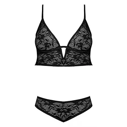 Set Magic Silk Eileen Negru L-XL