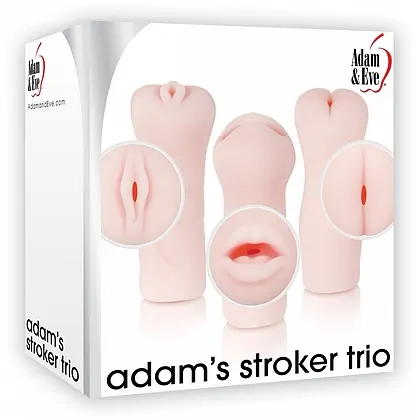 Set Masturbatoare Adam And Eve Stroker Trio Flesh