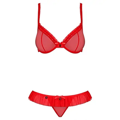 Set Obsessive 827-SET Roșu S-M