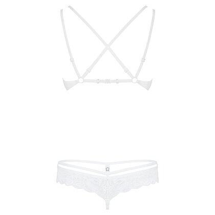 Set Obsessive 860-SET Alb S-M