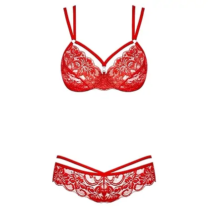 Set Obsessive 860-SET Roșu S-M