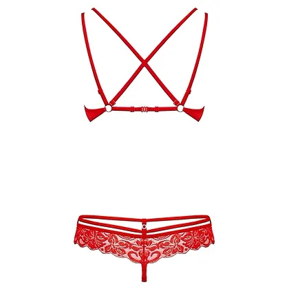Set Obsessive 860-SET Roșu S-M