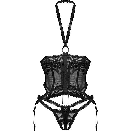 Set Obsessive Alliane Negru S-M