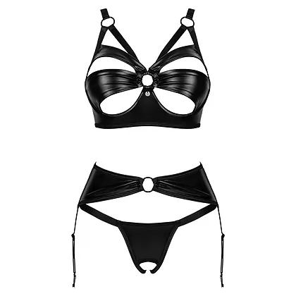 Set Obsessive Armares 3 Piese Negru XS-S