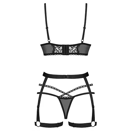 Set Obsessive Blomentis Negru XL-2XL
