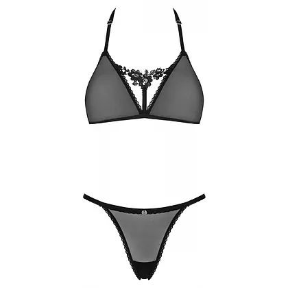 Set Obsessive Celia Noir 2 Piese Negru XS-S