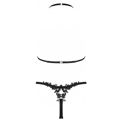 Set Obsessive Celia Noir 2 Piese Negru XS-S