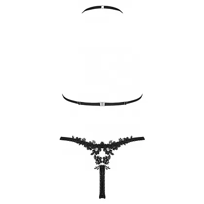 Set Obsessive Celia Noir 2 Piese Negru XS-S