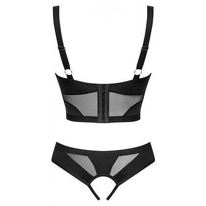 Set Obsessive Chic Amoria 2 Piese Decupat Negru XL-2XL