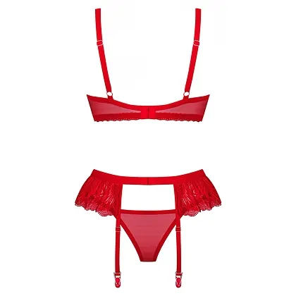 Set Obsessive Chilisa 3 Piese Roșu XS-S
