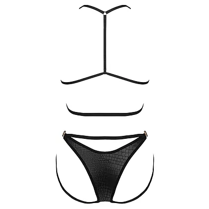 Set Obsessive Cobra Nive Negru L-XL