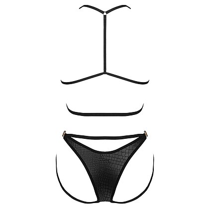 Set Obsessive Cobra Nive Negru S-M