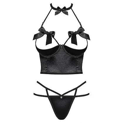 Set Obsessive Delishya Negru L-XL