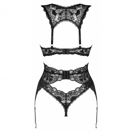 Set Obsessive Donna Dream 3 Piese Negru M-L