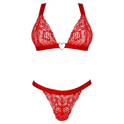 Set Obsessive Elianes 2 Piese Roșu M-L