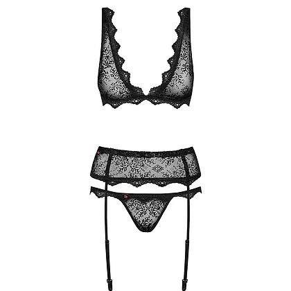 Set Obsessive Emperita Negru L-XL