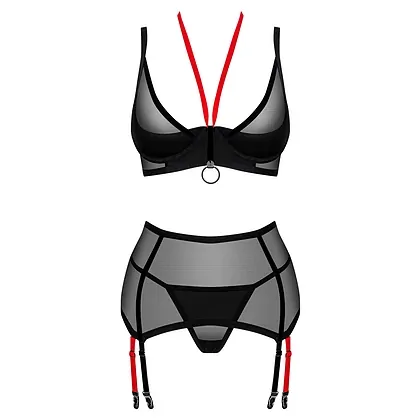 Set Obsessive Glandez 3 Piese Negru XS-S