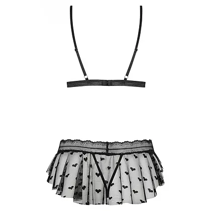 Set Obsessive Heartia Negru S-M