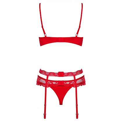 Set Obsessive Heartina Rosu S-M