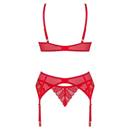 Set Obsessive Ingridia 3 Piese Roșu XS-S