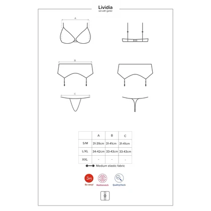 Set Obsessive Lividia Roșu S-M