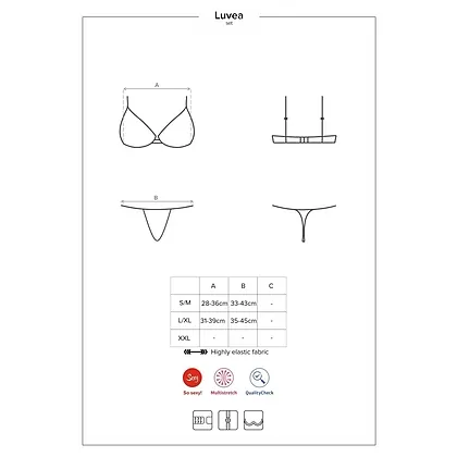 Set Obsessive Luvae Negru L-XL