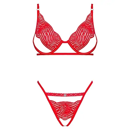Set Obsessive Mellania Roșu L-XL