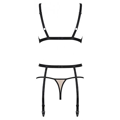 Set Obsessive Nudelia Noir Bej L-XL