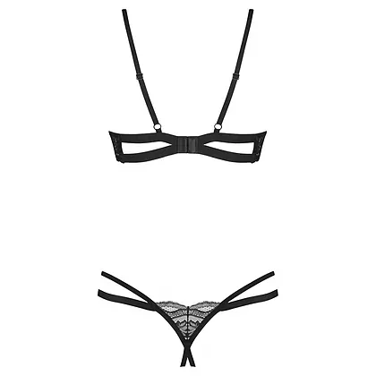 Set Obsessive Nutris Decupat Negru M-L