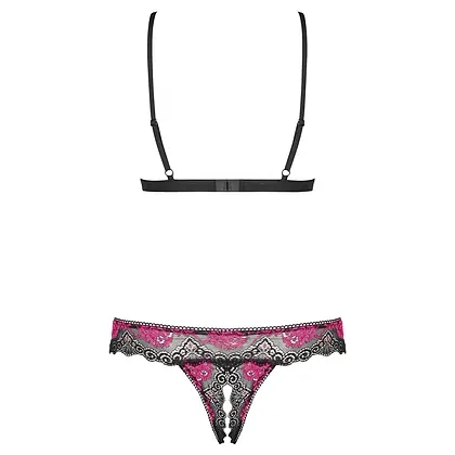 Set Obsessive Open Tulia Negru XS-S