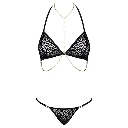Set Obsessive Pantheria Negru L-XL