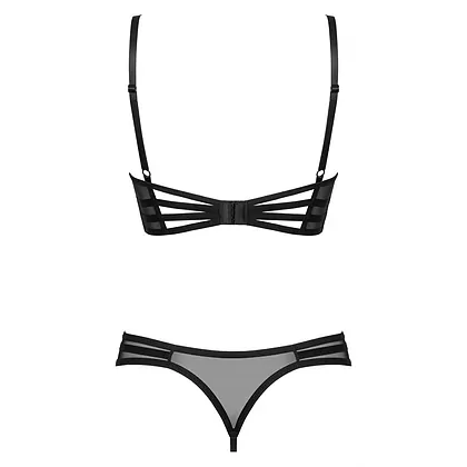 Set Obsessive Roxelia Decupat Negru XS-S